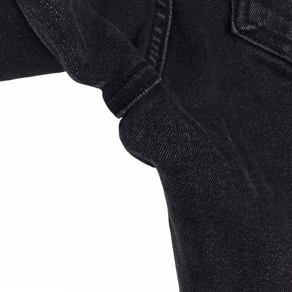 EVERLANE Skinny Jeans High Waist Black Wash Distressed Faded Size 27 Regular - Picture 11 of 13